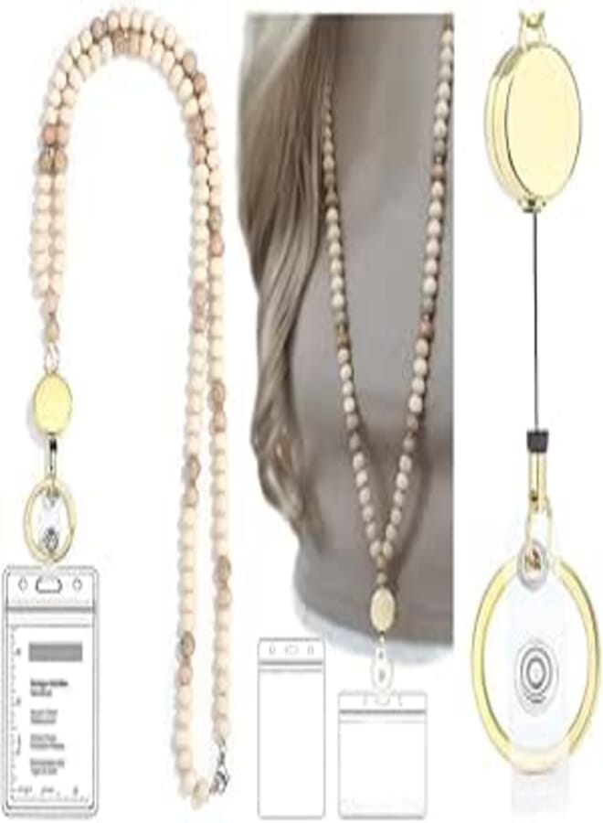 NKD Retractable Lanyards for Id Badges & Keys - Cute Women's Lanyard Keychain Holder
